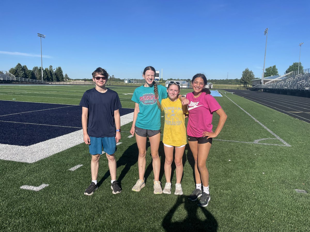 Day 1 of Summer Running in the books! Small, but mighty crew today!