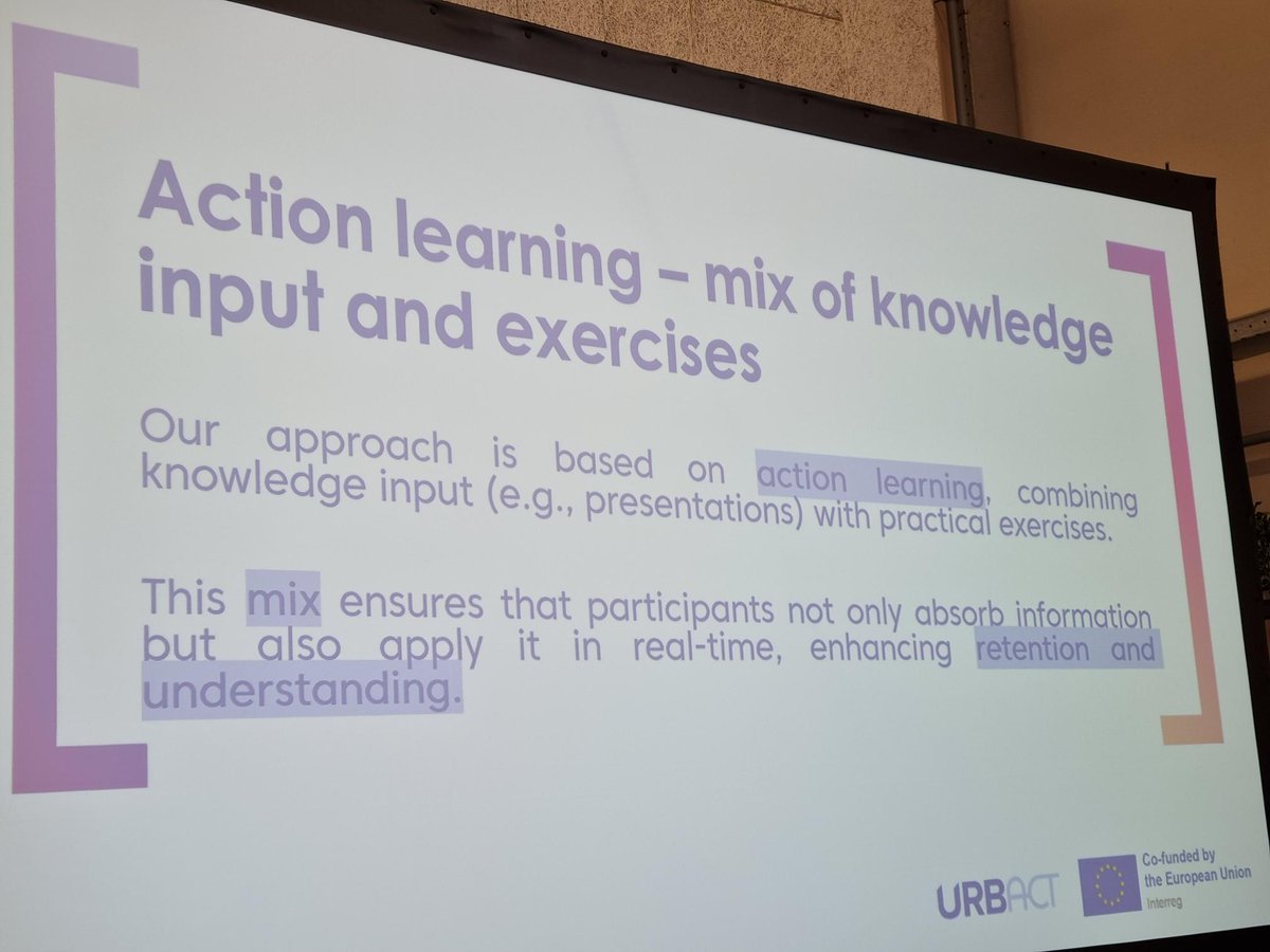 Thank you @laraineros and Miguel Sousa for all great advice on how to perform as a Trainer of Trainers. The URBACT approach 101!
