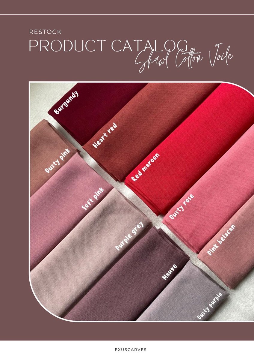 exuscarves's tweet photo. [HELP RT] READY STOCK ‼️

Shawl Cotton Voile
RM 15 exclude local postage

☘️ with L1485 tag
☘️ Material: Cotton Voile
☘️ Measurement: 1.8m*0.75m
✅ Mudah dibentuk
✅ Material tak kejung and lembut

Interested to order pls dm us ❤️ https://t.co/YFzv0zJrrn
