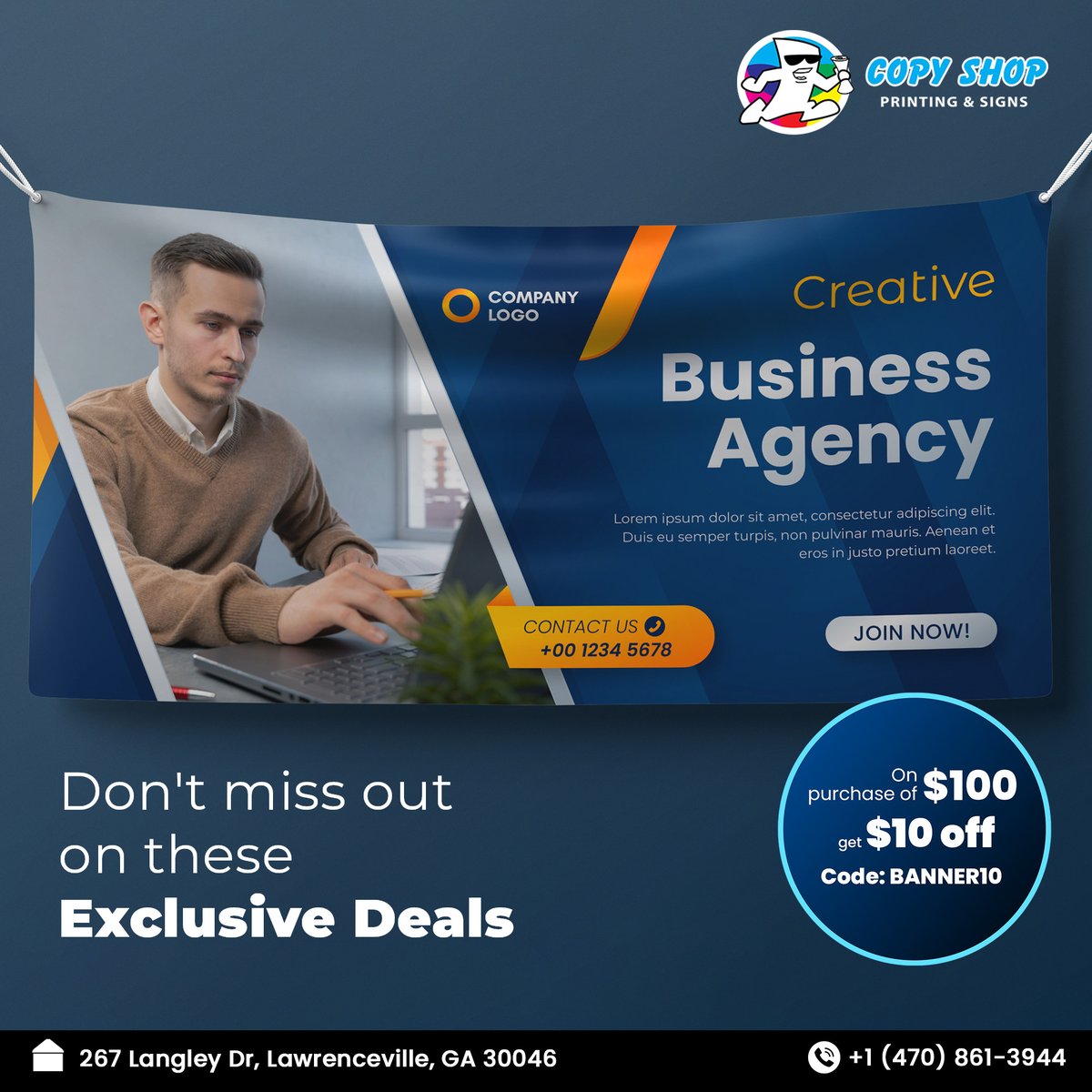CopyShop_GA's tweet photo. Highlight your space with our customized banners!

#copyshop #copyshopprinting #pullupbanners #banners #customizedbanners #printingproducts #hurryup #offer #ordernow #printing #designing #bestofgwinnett #gwinnettcounty #localbusinesses #customizationservices #lawrenceville https://t.co/a5Jhjsjc1O