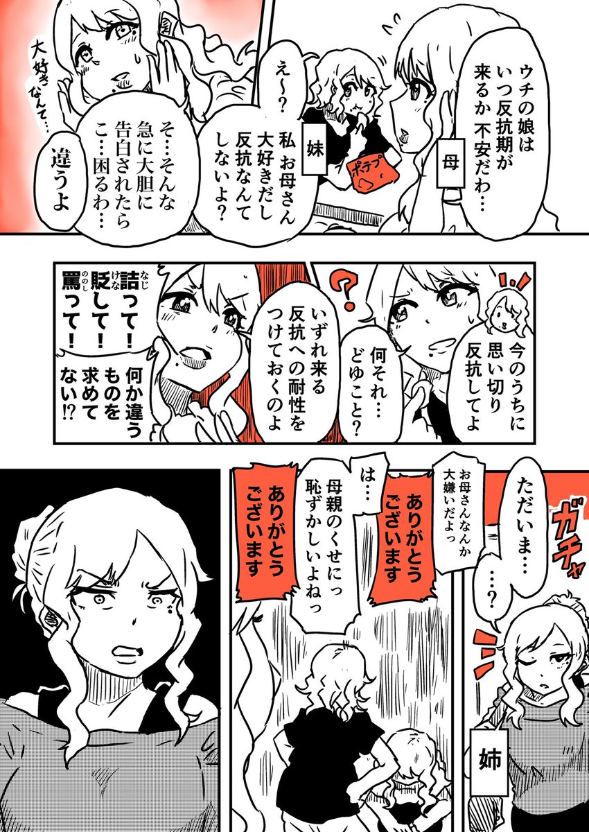 白百合家の親子(2/2)
#創作百合 
