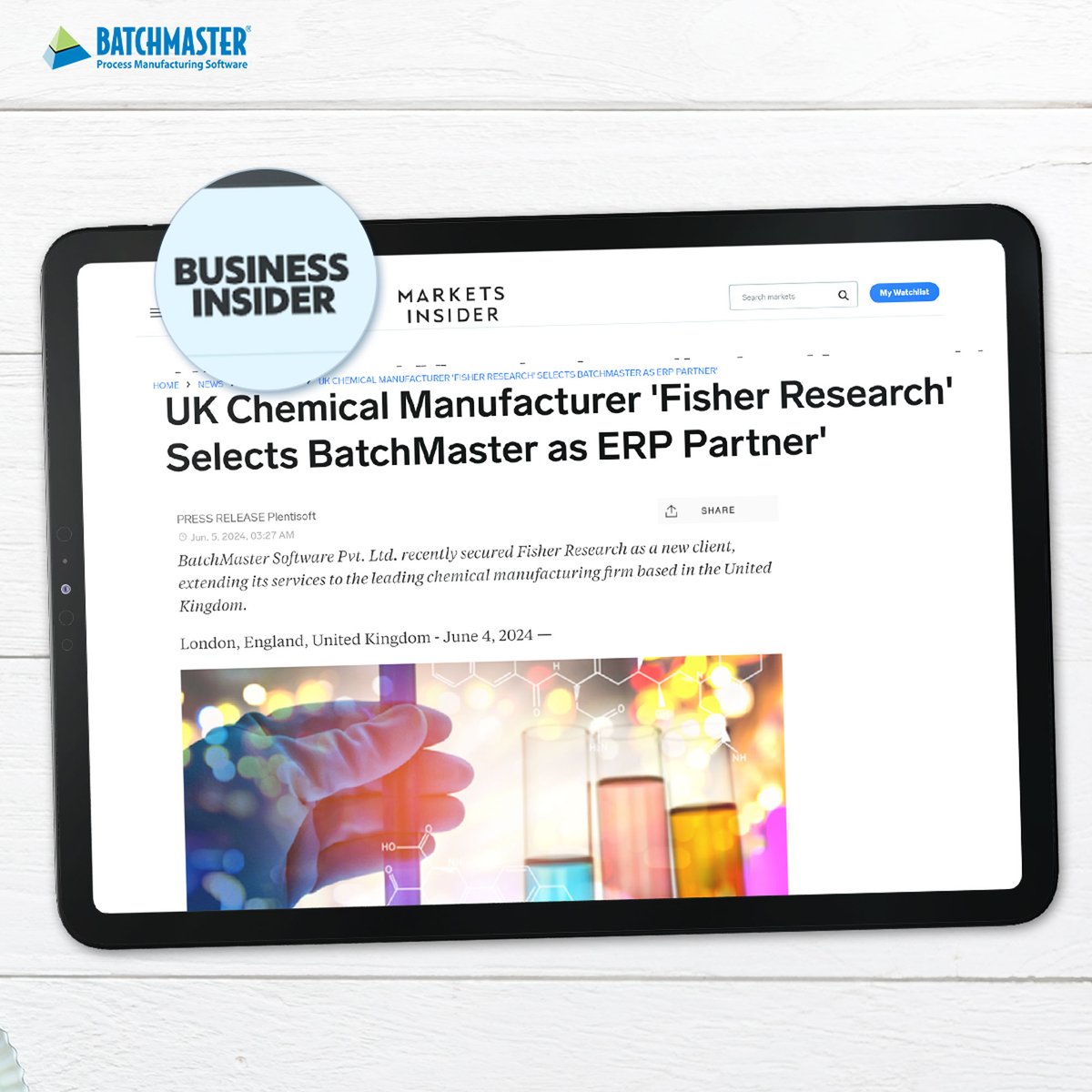 BatchMasterInd's tweet image. Our hearts are brimming with happiness as we announce that Fisher Research, a renowned chemical manufacturer in the UK, has chosen BatchMaster ERP as their technical partner. bit.ly/batchmaster-ne…

#erpimplementation #erpselection #customerexperience #businesssuccess