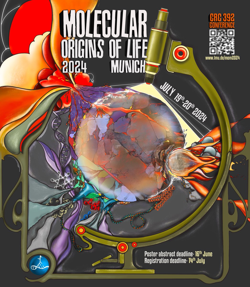 We're happy to announce we're hosting the molecular origins of life conference in #munich again this year!🎉🧬 be prepared for a lot of great speakers and don't miss to check our program and register at indico.physik.uni-muenchen.de/event/396/ :)