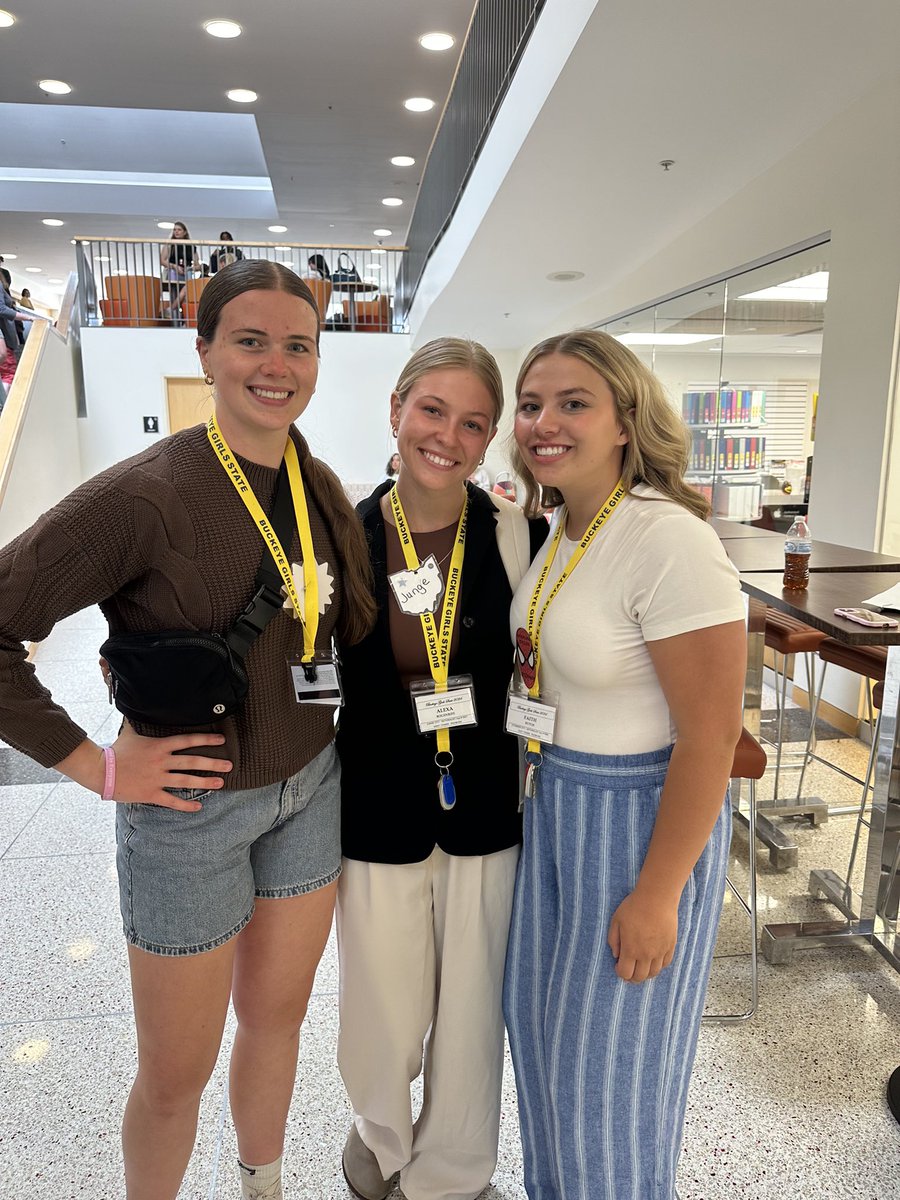 westjeffVB's tweet photo. VB girls representing WJ at Buckeye Girls State- congrats Addie, Alexa and Faith! https://t.co/yMko7b6Cxg