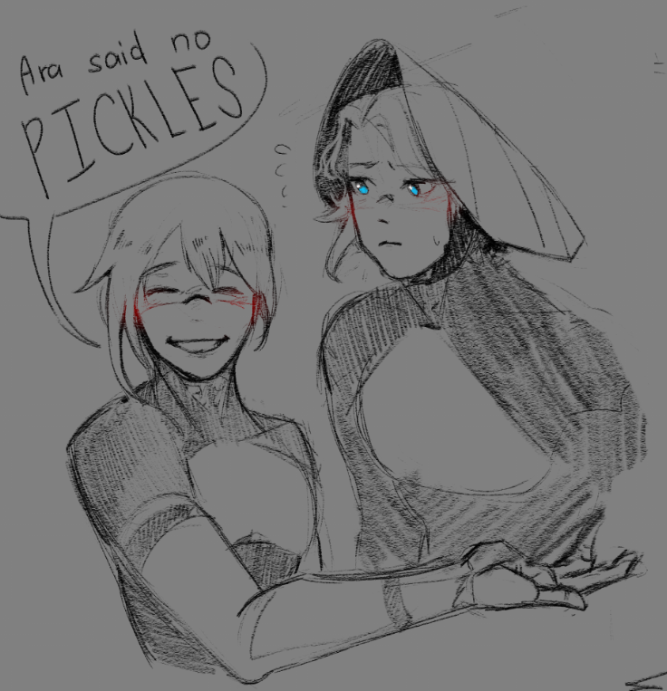 civicrose's tweet photo. silly replika doodles in discord #SIGNALIS https://t.co/5j3dOdYJZe