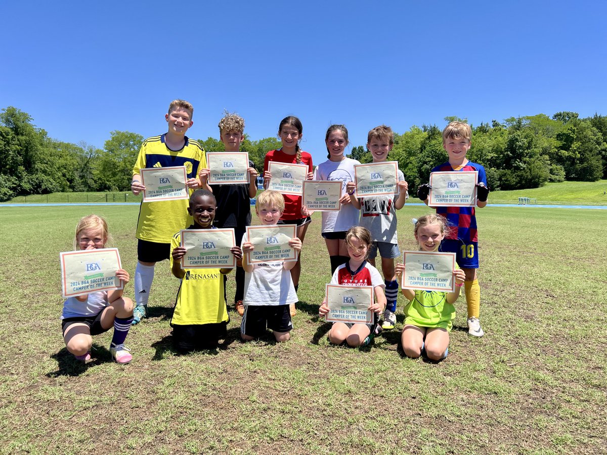 BGASoccer's tweet image. That’s a wrap!  It was a great week on the pitch for our ⁦@BGASoccer⁩ Jr and Rec Academy Soccer Camps. Great weather. Great staff. And Great Campers. #GoBGA
