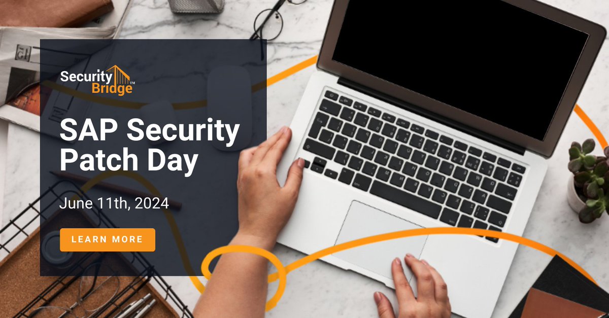 For June 2024, 10 new Security Notes have been released and 2 have been updated 💻

That is a moderate list and there are no HotNews updates this time either. However, this is no reason to take this month’s release lightly 👉 securitybridge.com/sap-security-p…

#SAPPatchTuesday #Patches