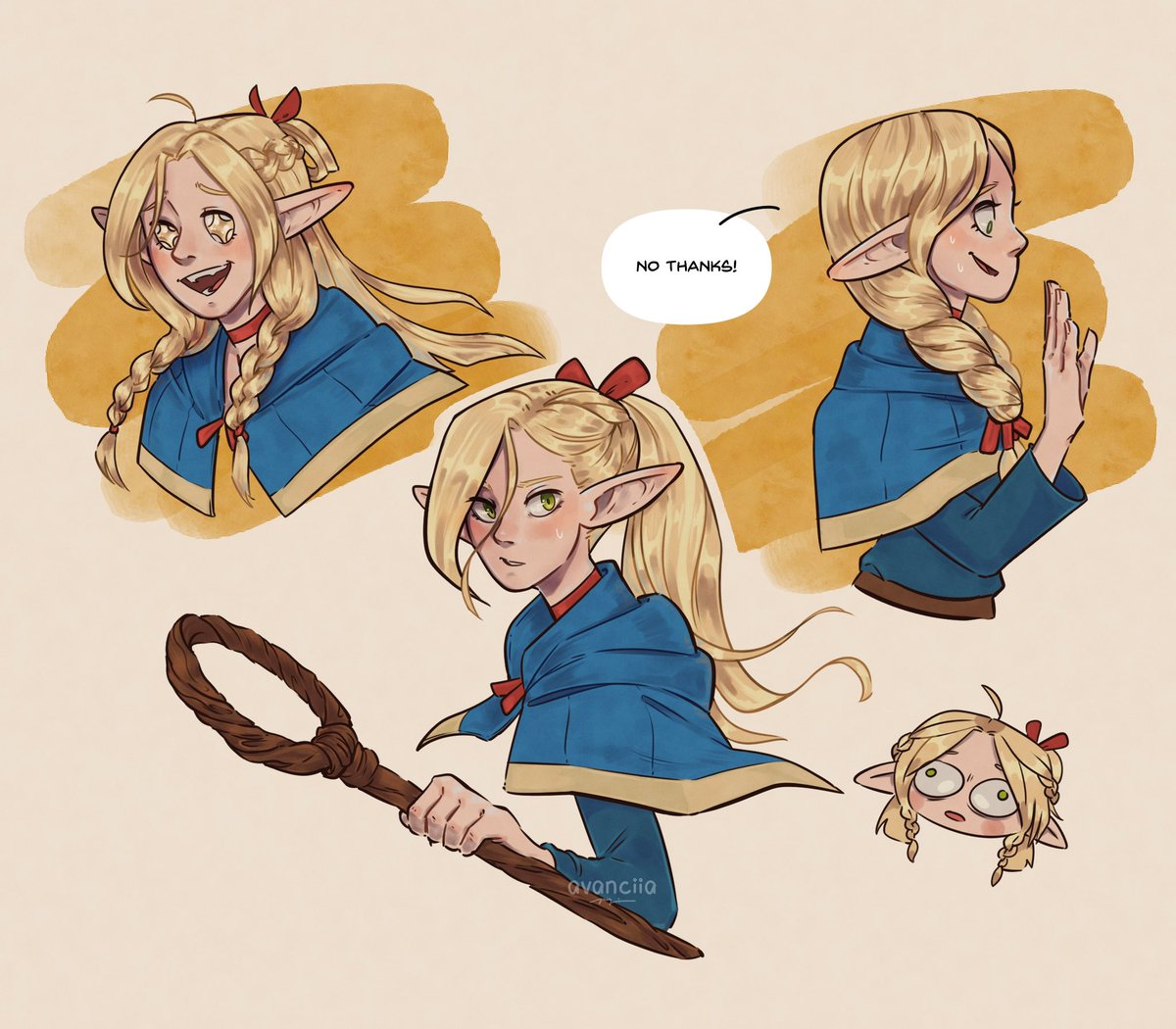 Marcille doodles bc I love her sm 🌼
#DungeonMeshi #deliciousindungeon