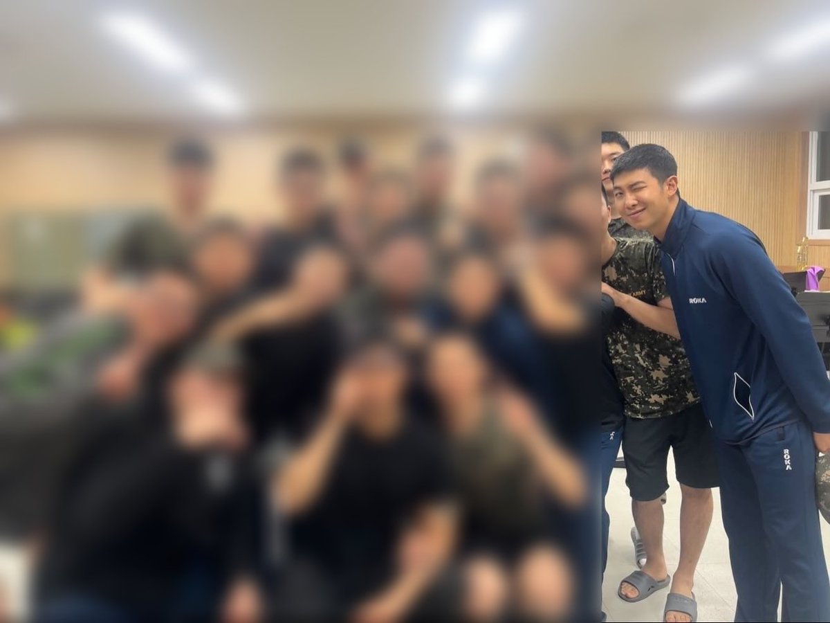 RM91227's tweet photo. 전역한 선임분이 올려준 남준이ㅠㅠㅜㅠㅜㅠㅠ https://t.co/iZpt1K2JsB