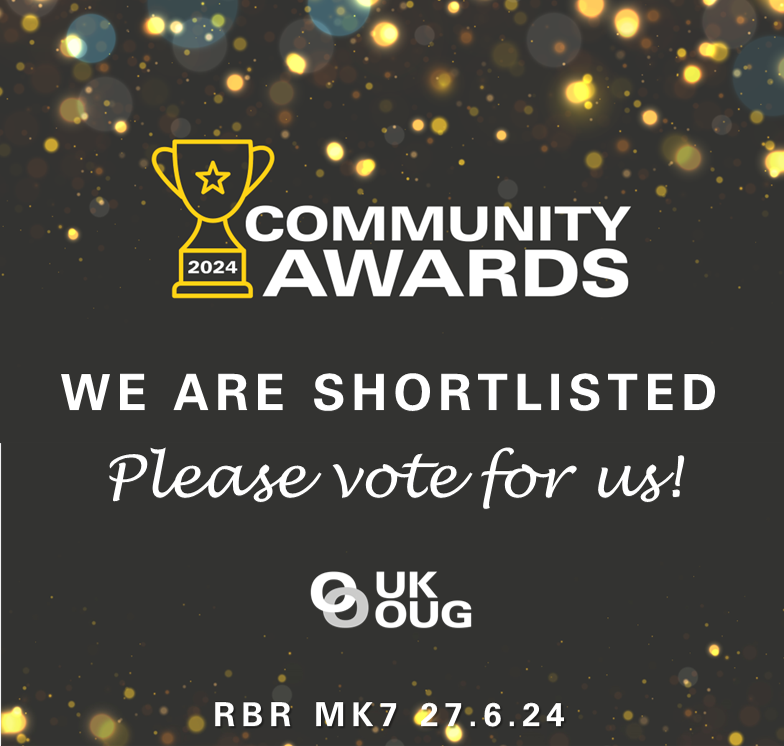 dsp_uk's tweet image. It's the last day you can vote for us for the 2024 UKOUG Community Awards where we've been shortlisted in 7 categories!
 
We would really appreciate your support to help us win, vote now: bit.ly/3RjNfkk

#ukougawards24 #UKOUG