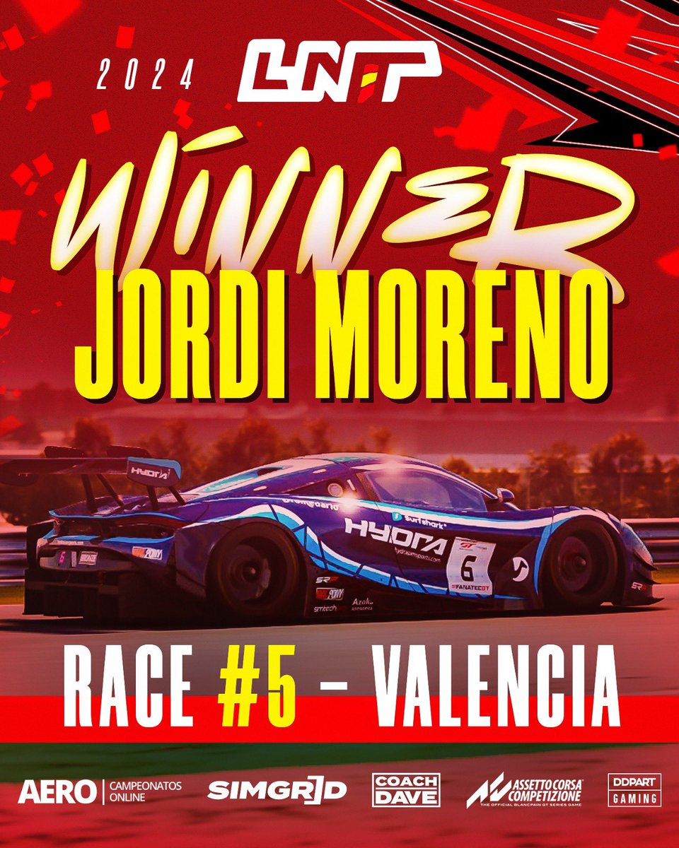 LNT III

<a href="/jord1h_/">Jord1H</a> is the winner of the race at Valencia!

#simracing #esports #beACC