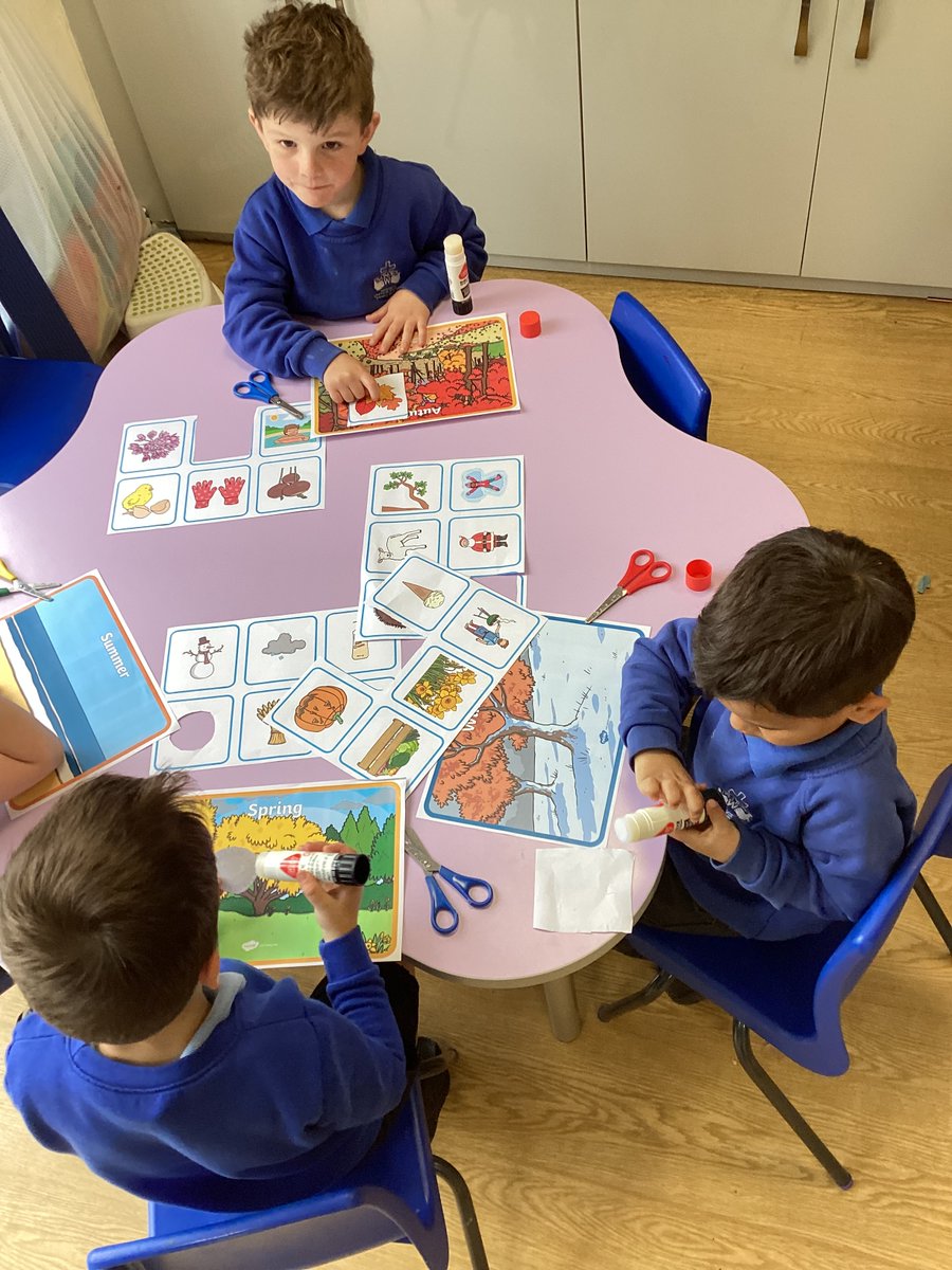 TopazClass1's tweet photo. We are learning about the seasons this afternoon and talking about what things we might see during each different season. ☀️☃️🍁🌸 https://t.co/n4VGocq0c0