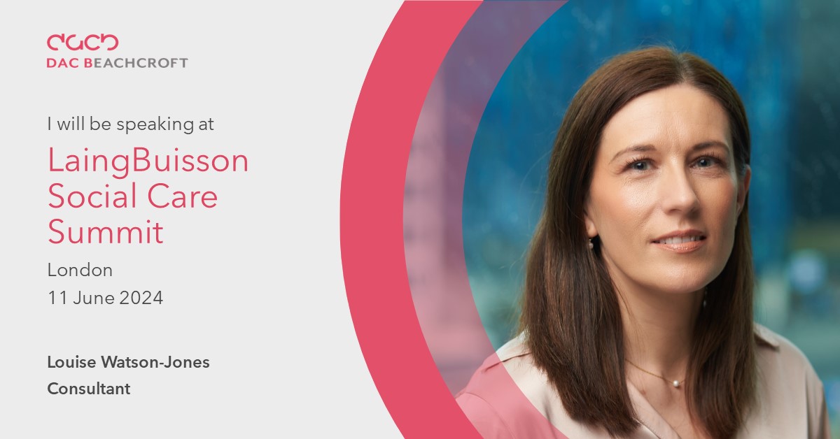DACBeachcroft Health (@healthlawuk) on Twitter photo .<a href="/LouWatsonJones/">Louise Watson-Jones</a> will be taking part in a panel discussion on care homes at the DACB-sponsored <a href="/LaingBuisson/">LaingBuisson</a> Social Care Summit at 2.40pm today. Feel free to come along - it should be a fascinating conversation bit.ly/3QMB27E #healthlaw #SocialCareSummit .<a href="/LouWatsonJones/">Louise Watson-Jones</a> will be taking part in a panel discussion on care homes at the DACB-sponsored <a href="/LaingBuisson/">LaingBuisson</a> Social Care Summit at 2.40pm today. Feel free to come along - it should be a fascinating conversation bit.ly/3QMB27E #healthlaw #SocialCareSummit