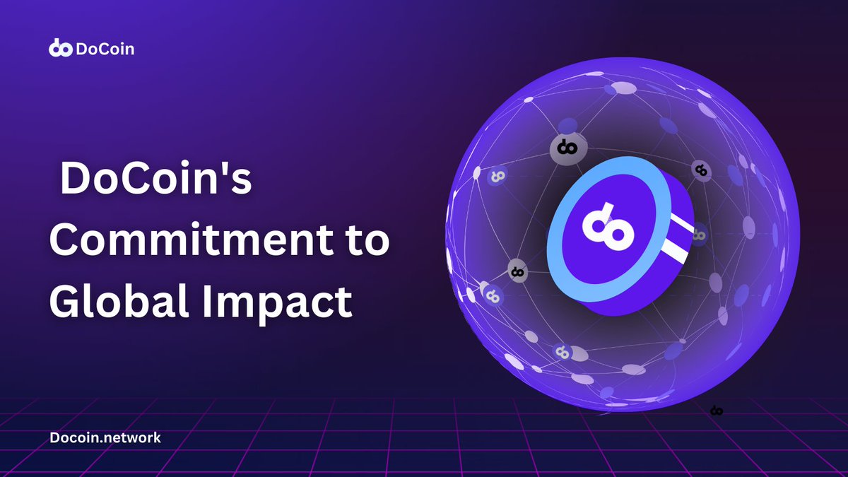 🌍 DoCoin's Commitment to Global Impact: 
Explore DoCoin's initiatives for social responsibility and global development. 
✅ Charitable Causes 
✅ Community Support 
✅ Global Outreach 
Learn more: 👉 DoCoin.network #DoCoin #GlobalImpact