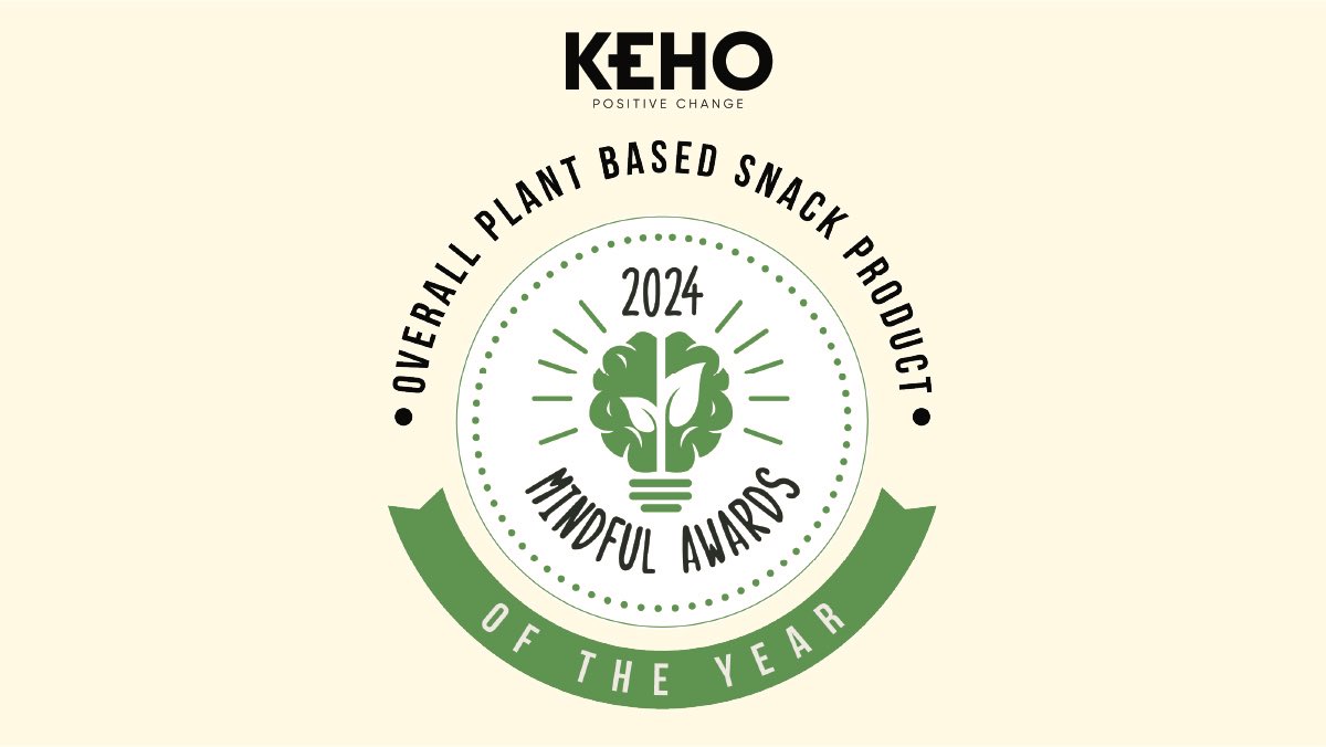 🥇 KEHO won the "Overall Plant Based Snack Product of 2024" award 🏆
 Thank you <a href="/AwardsMindful/">MindfulAwards</a> 

#KEHO #KEHOlife #plantbased #plantbasedinnovation #foodandbeverageinnovation #innovationaward #mindfulaward