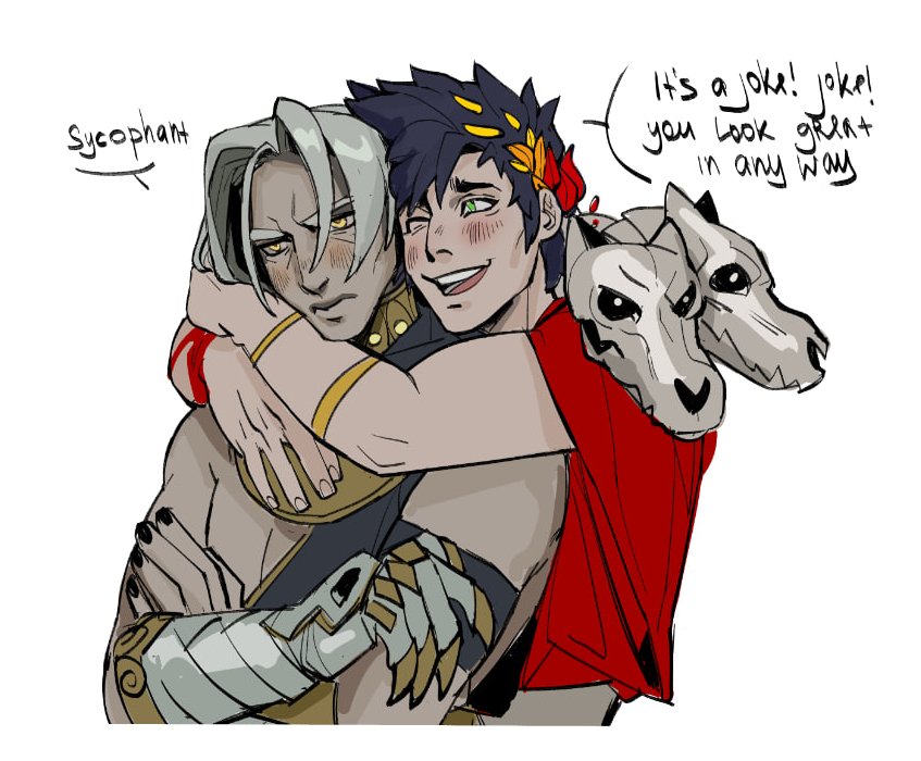 laxj018sn's tweet photo. I like the idea that zagreus resumed trying to talk him return hair length https://t.co/NkD6JciNMc