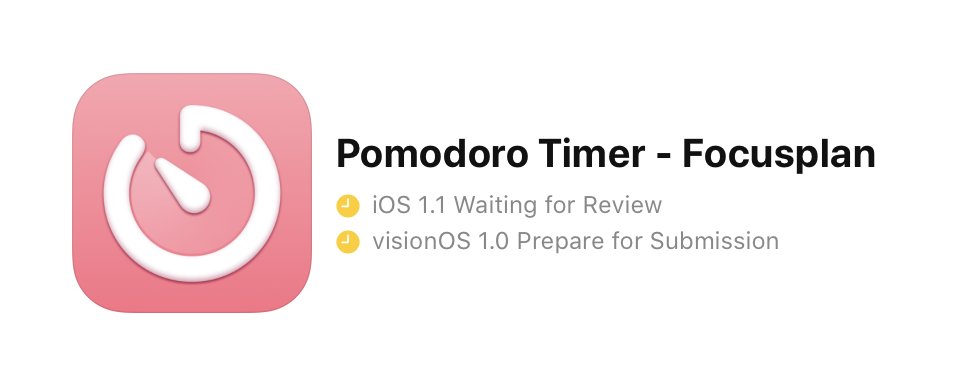 andreagelati's tweet photo. Already submitted to @AppStore for review. @FocusplanApp 1.1 is coming soon.

#buildinginpublic https://t.co/CkPRaQUYpb