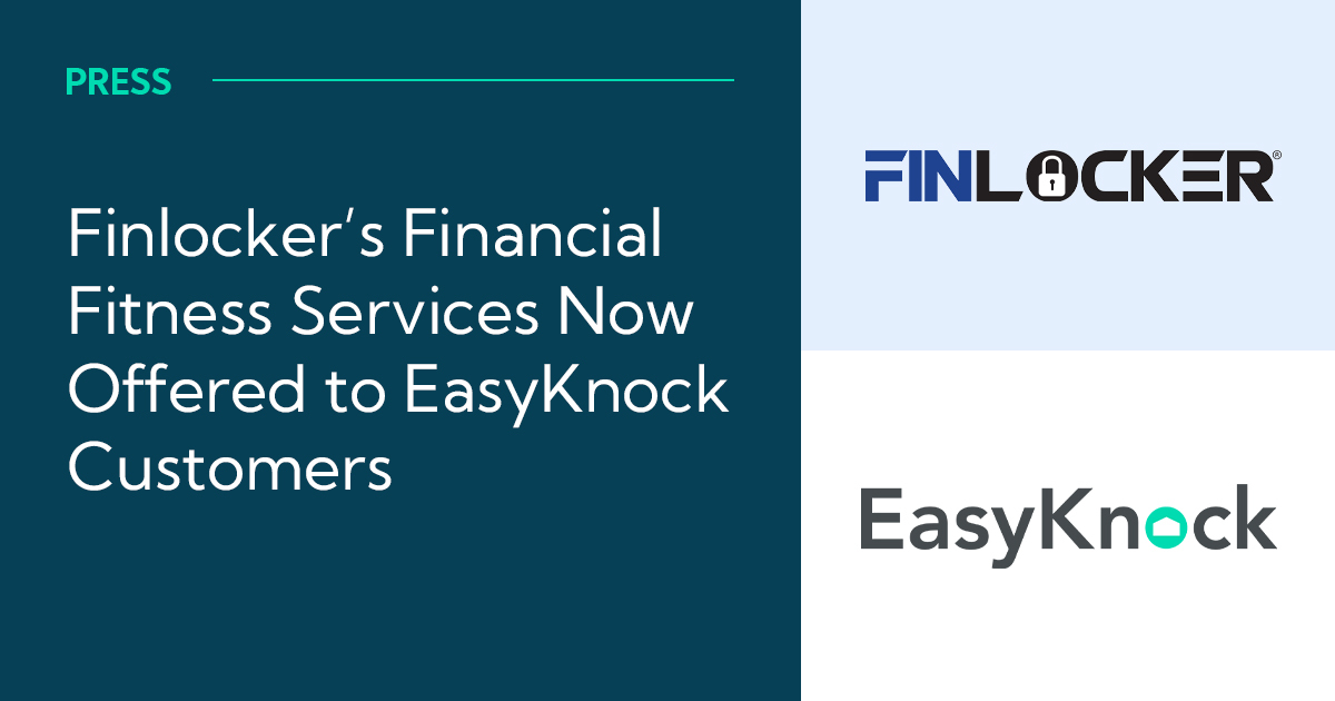 Today’s News is another win for our customers! We’ve made FinLocker available to new &amp; existing EasyKnock customers @ no charge. FinLocker supports the improvement of credit scores, building savings for down payments, &amp; mortgage qualification. Read on: bit.ly/3z5NWHC