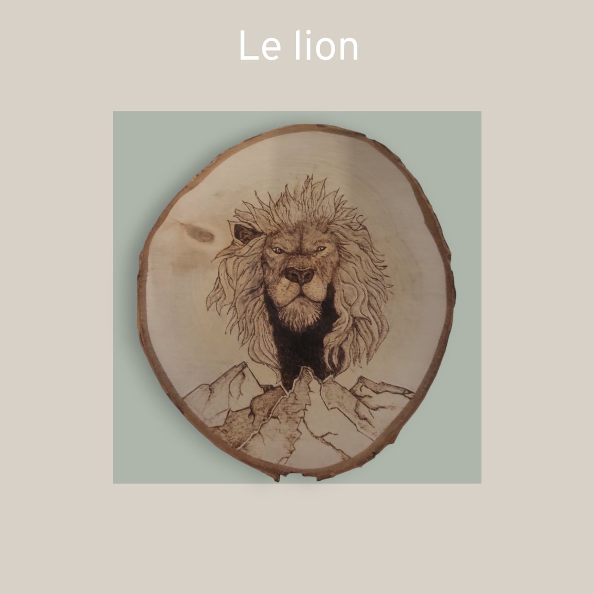 DreamyWolf84's tweet image. Le lion 
#pyrogravure #bois #animaux #artisan #lion