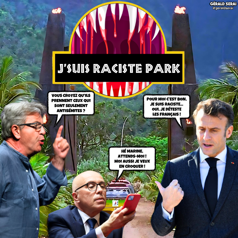 GeraldSerai's tweet photo. Les élections passent, les tyrans aux mots rustres restent…
----------
#bfn #breakingfakenews #humour #mème #jurassicpark #rn #ciotti #mélenchon #macron #DissolutionAssembléeNationale #électionslégislatives #alliances #recomposition
Suivez-moi ! 😜 https://t.co/8MH7PIQfwv