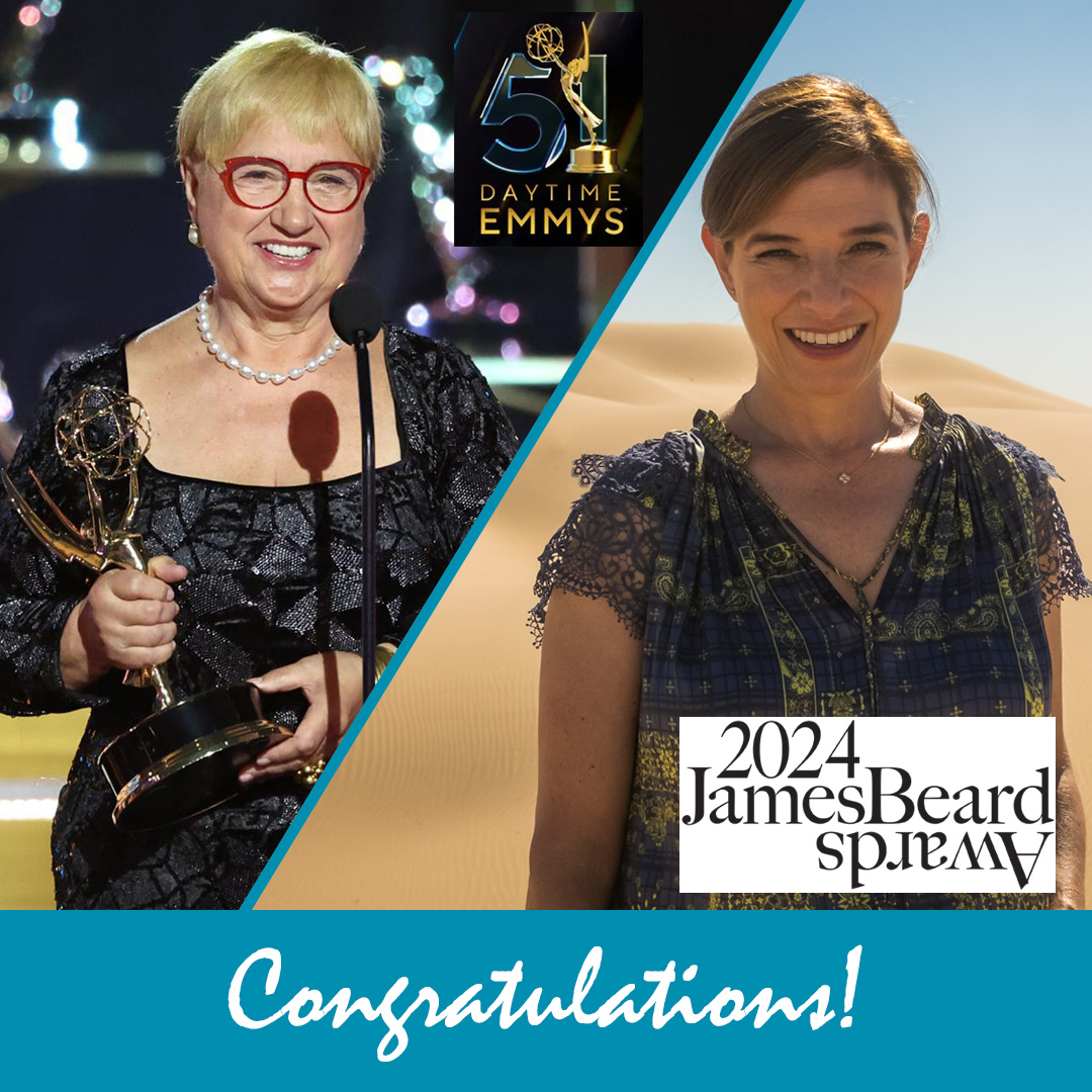 CreateTVchannel's tweet photo. This weekend was a big celebration for our Create family! 🎉 @LidiaBastianich was honored with a Lifetime Achievement Award from the Daytime Emmys &amp; @PatiJinich was awarded a James Beard Award for her series La Frontera! 👏👏👏 Cheers to you both! https://t.co/kugV4KApHS