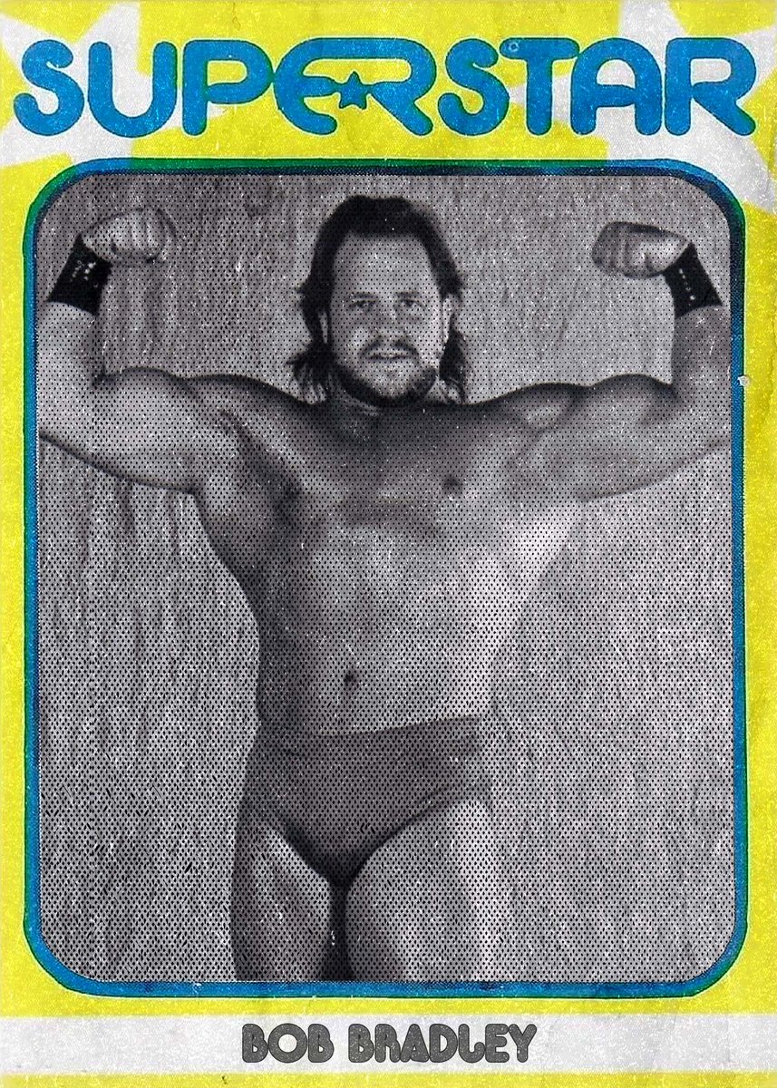 Thanks4TheBumps's tweet image. It's Trading Card Tuesday. Today's focus: Bob Bradley. Full details on our insta page.

#TCT #TradingCardTuesday #WrestlingCards #TFTB #ThanksForTheBumps #BobBradley #BaseballCards #1980Superstars
