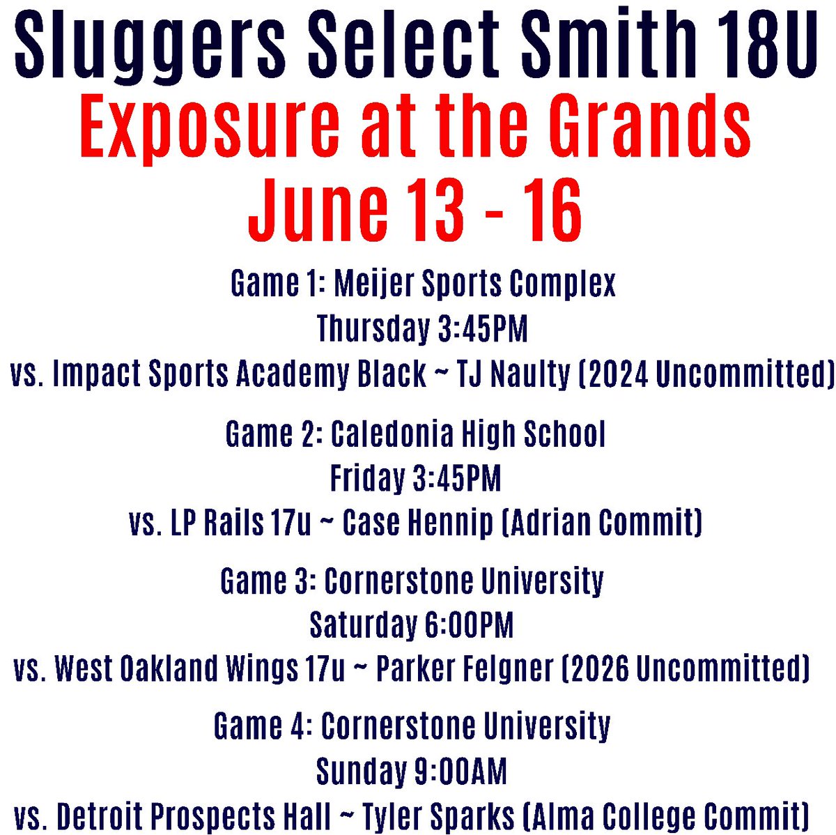 Sluggers Select 18U tweet media