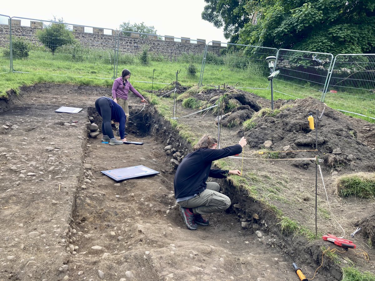 DUACE2025's tweet photo. Day 7 - on the North Terrace we had launched an investigation to try to pick-up the wall which runs through the main trench. The investigative team has officially reached natural with no wall in sight, but recording is underway! https://t.co/lOPK43mJ94