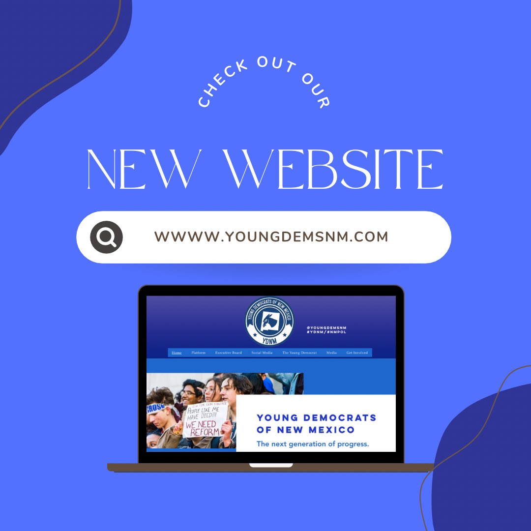 YoungDemsNM's tweet photo. Check out our new website! https://t.co/9GBJCiDHd8 https://t.co/b9lsm2Sxow
