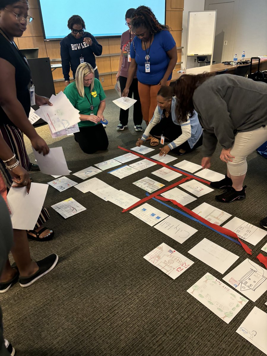 marugrl's tweet photo. What makes a community? Georgia’s elementary teachers building a community during @Georgiaecon and @AtlantaFed #K5E3 #atlfedeconed summer institute 2024! https://t.co/fkezOKYg5m