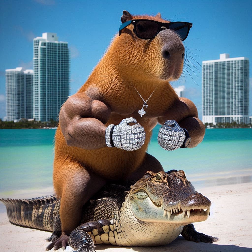 capy on croco tweet media