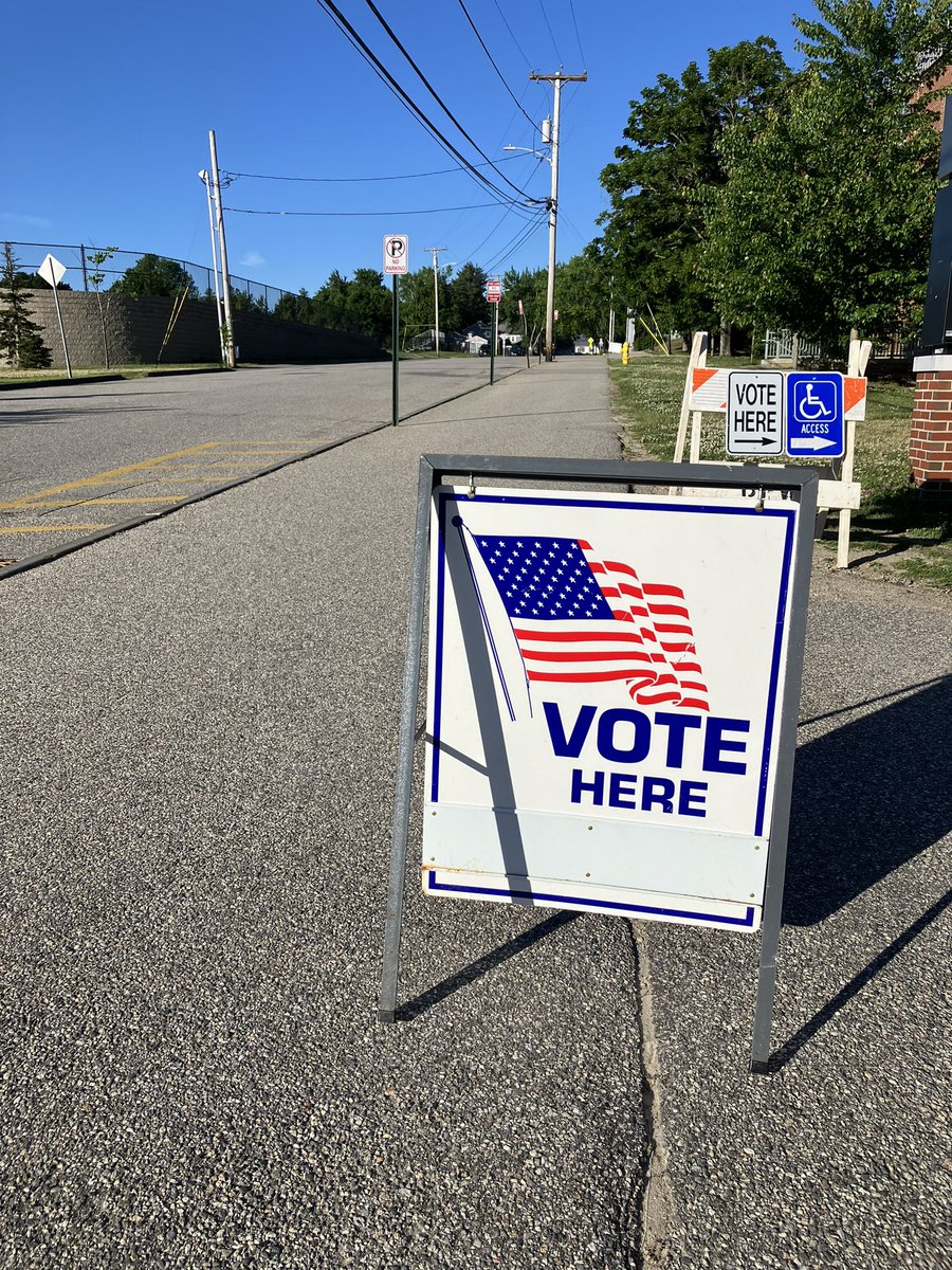 Happy State Primary Election Day, Maine! Polls are open until 8 PM, and absentee ballots must be received by a voter's municipality by 8 PM.