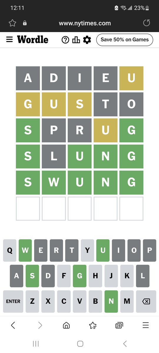 kruncher86's tweet photo. Well started a new post let's see who still plays! #KrunchKrew post your guesses below let me know how you did this week play @nytimes game!
#twitch #youtube #booty #follow #share #like #ama #twitchaffiliate #streamer #live #wordle #words #spelling #smart #trivia https://t.co/1ahjLgVWjz