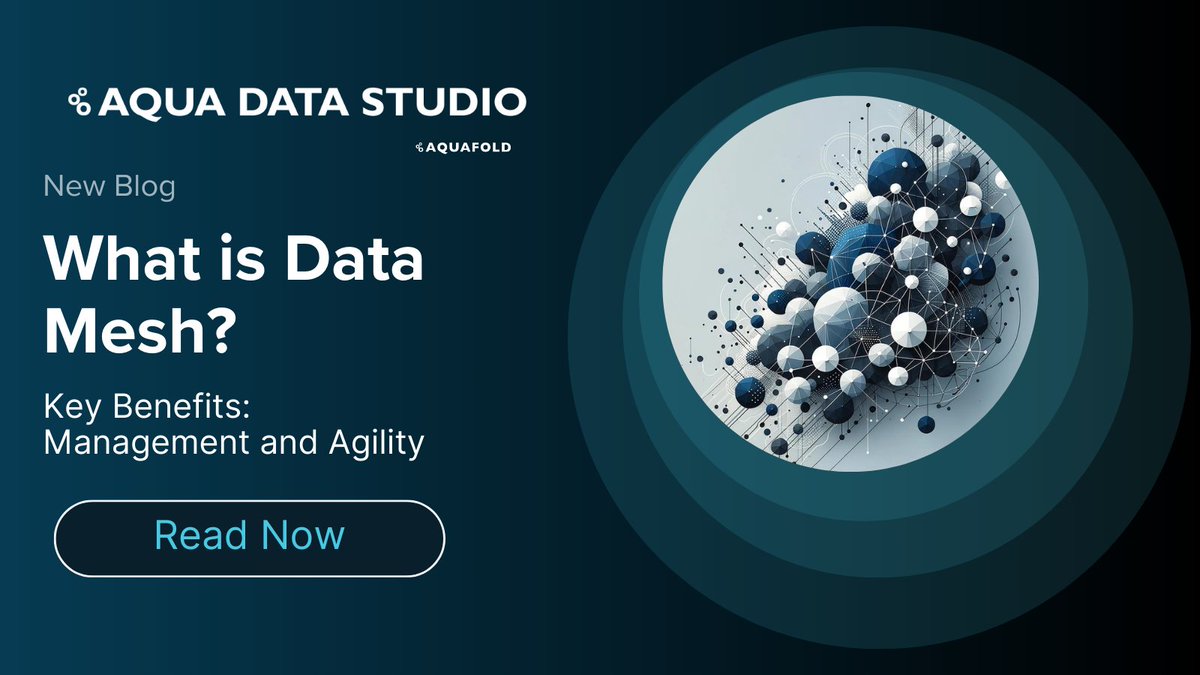 aquafold's tweet image. Transform Your Data Strategy with Data Mesh and Aqua Data Studio

Data mesh decentralizes data architecture, empowering teams to manage data as products. 

Read here:  tinyurl.com/sc8fk24j

#DataMesh #DatabaseManagement #AquaDataStudio #DataStrategy