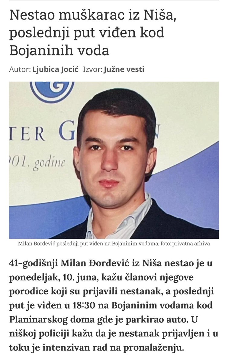 IgorNis's tweet photo. Molim za RT.
Nadam se da je dobro.
Znam ga iz viđenja.
Bili smo zajedno za vikend na jesnom dečjem rođendanu. https://t.co/w5XpJQaFgD
