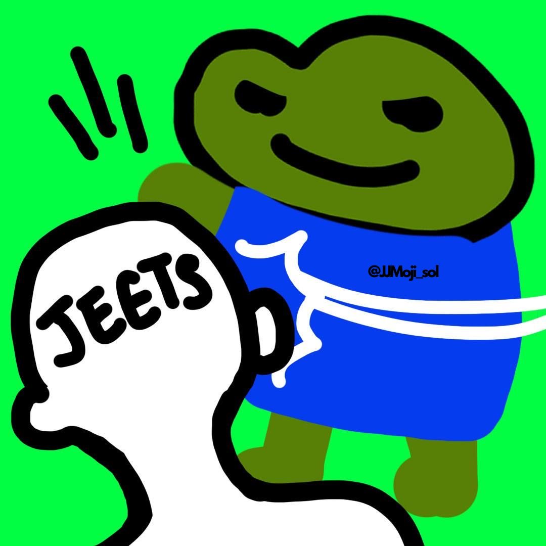 Don't get down because of red days. Touch some grass. The sun will come back up tomorrow. 

$JJ will rise again! 🐸 🤌