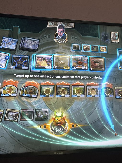 Finally drew my last Feline Sovereign to destroy their Cloudsteel Kirin for the win. https://t.co/VG