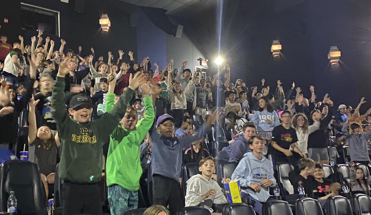 GuelphPolice's tweet photo. We were honoured recently to host more than 1,300 school safety patrollers from across #Guelph at local @CineplexMovies locations. Thank you to these dedicated young people for stepping up to ensure the safety of their peers! https://t.co/EdRZnuEi8H
