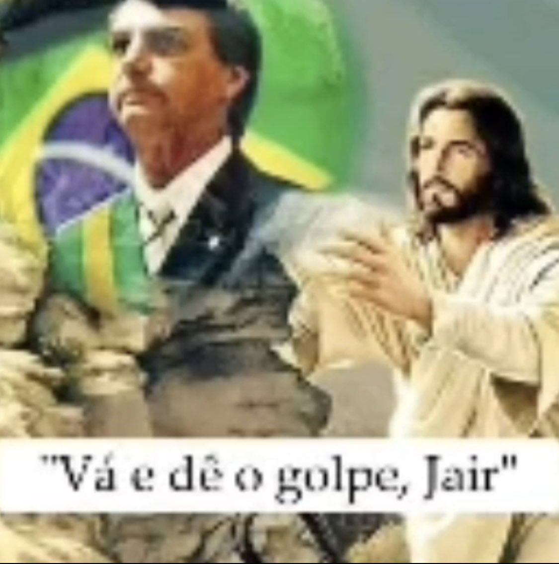 Título: “Dois Messias” 
Vá de o golpe, jair