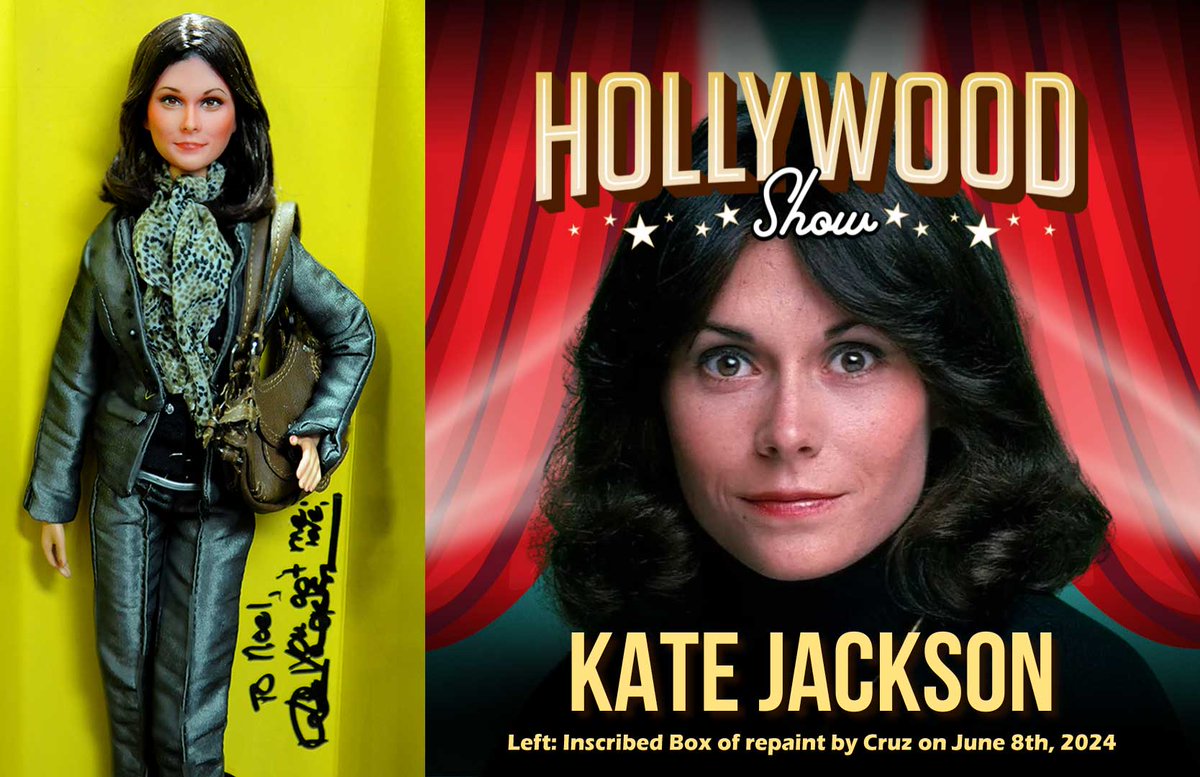 #Hollywoodshow #BurbankCA We (Noel &amp; Emma) had the great pleasure of meeting w #CharliesAngels, #KateJackson.  Highlight was her seeing the #OOAK #repaint. Signed the box "To Noel, You got me! Love, Kate Jackson." Truly a special moment as Kate rarely makes public appearances.