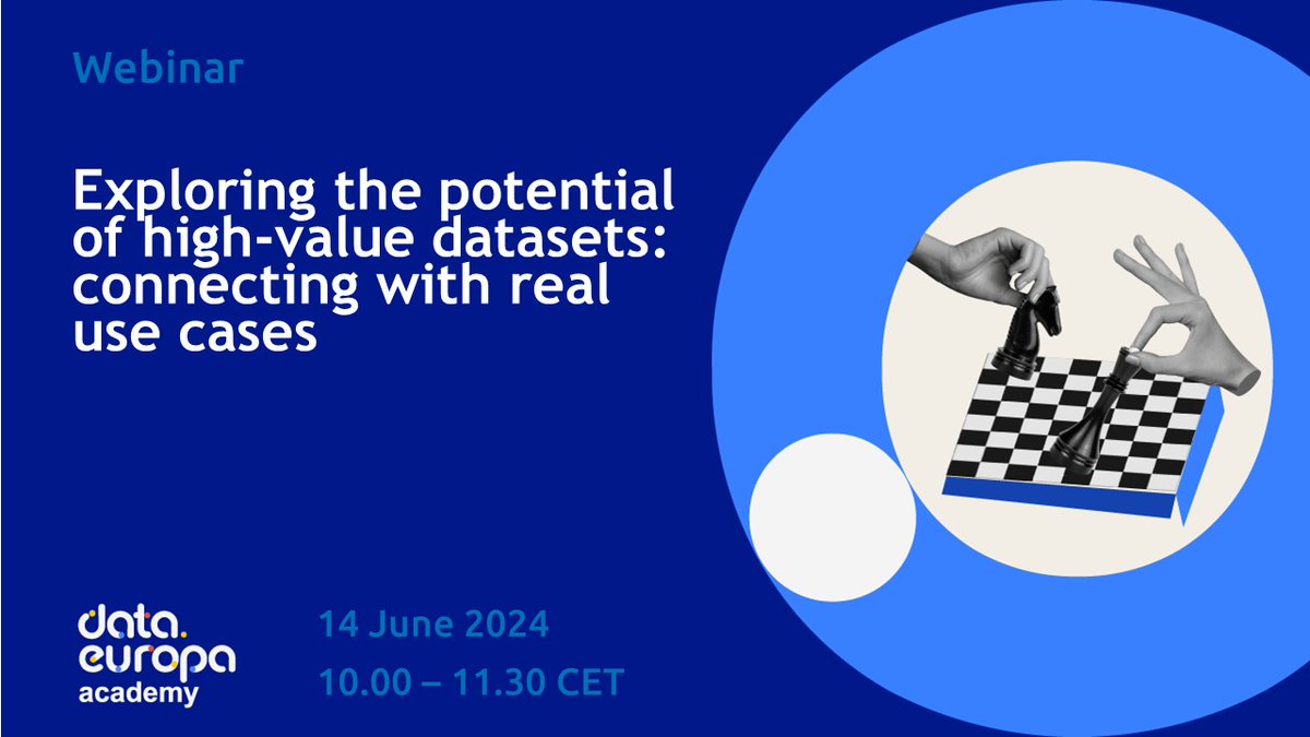 HardemanHildeML's tweet image. #HighValueDatasets carry immense potential in our increasingly data-driven societies. They can help stimulate innovation, enable predictive analysis, enhance efficiency and more. 

Join us on 14 June to learn more: europa.eu/!9RBGX7
@EU_opendata @EULawDataPubs