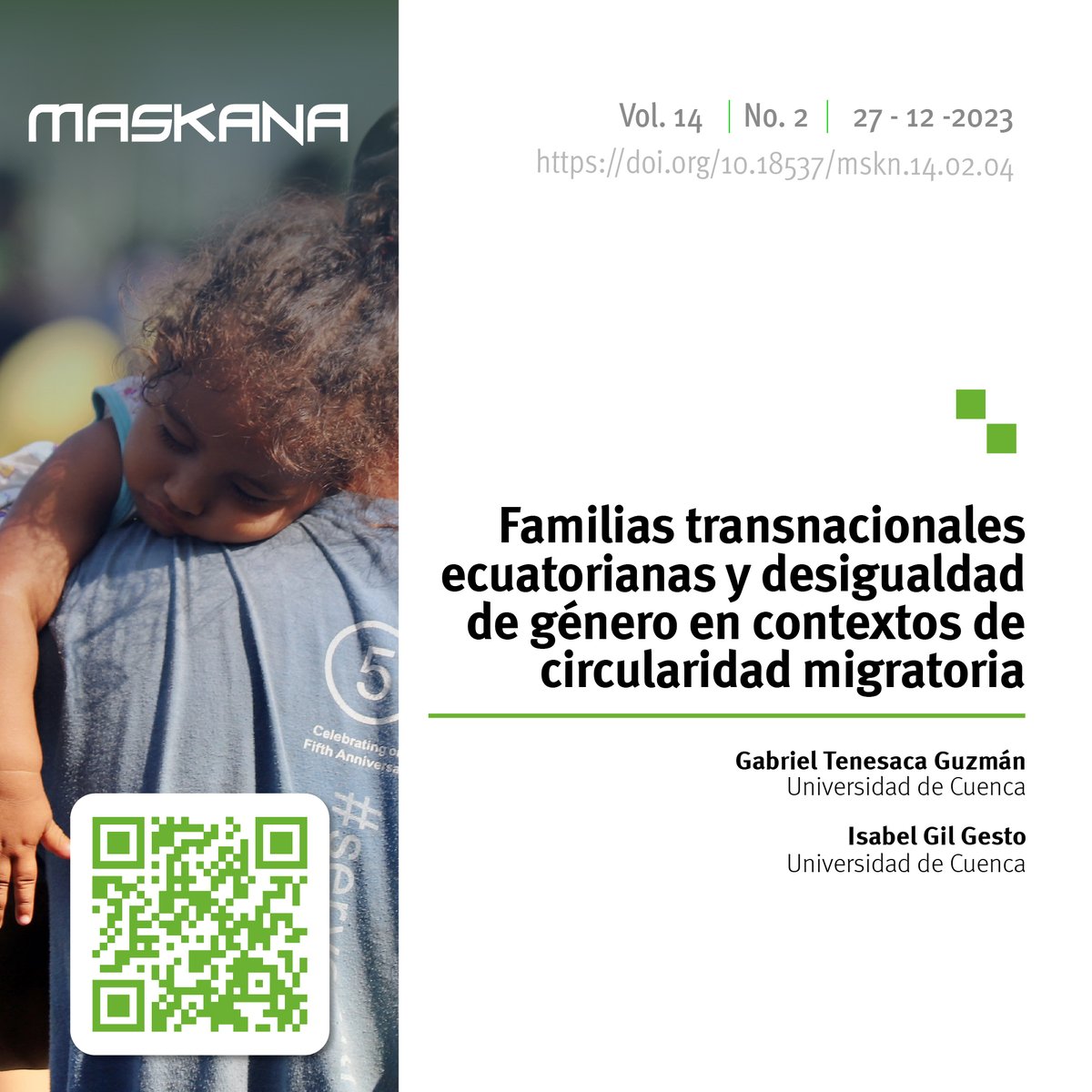 Los procesos migratorios han cambiado los roles de cuidado. El artículo analiza y expone como la transferencia de responsabilidades ha afectado los núcleos familiares. #leeycita a #Maskana
Revisa el contenido completo en: 👉acortar.link/JsOhmY
<a href="/Investiga_UDC/">Vicerrectorado de Investigación</a> <a href="/udecuenca/">UCuenca</a>