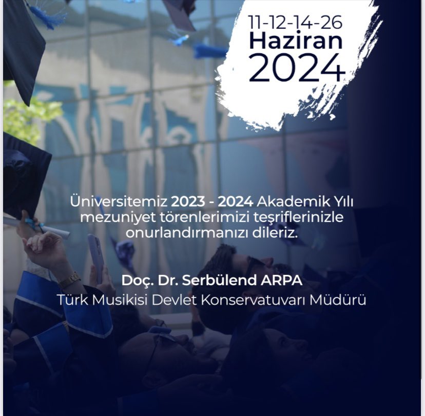 aybu_tmdk's tweet photo. Mezuniyet Töreninde Buluşuyoruz! https://t.co/dSwjZ6Bi1Z