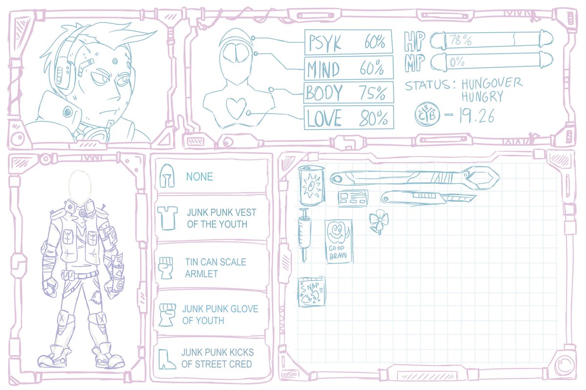 grantoons's tweet photo. some concepts for a made up sci-fi adventure rpg I thought i uploaded but i guess i forgor https://t.co/rJLD7bJjF7