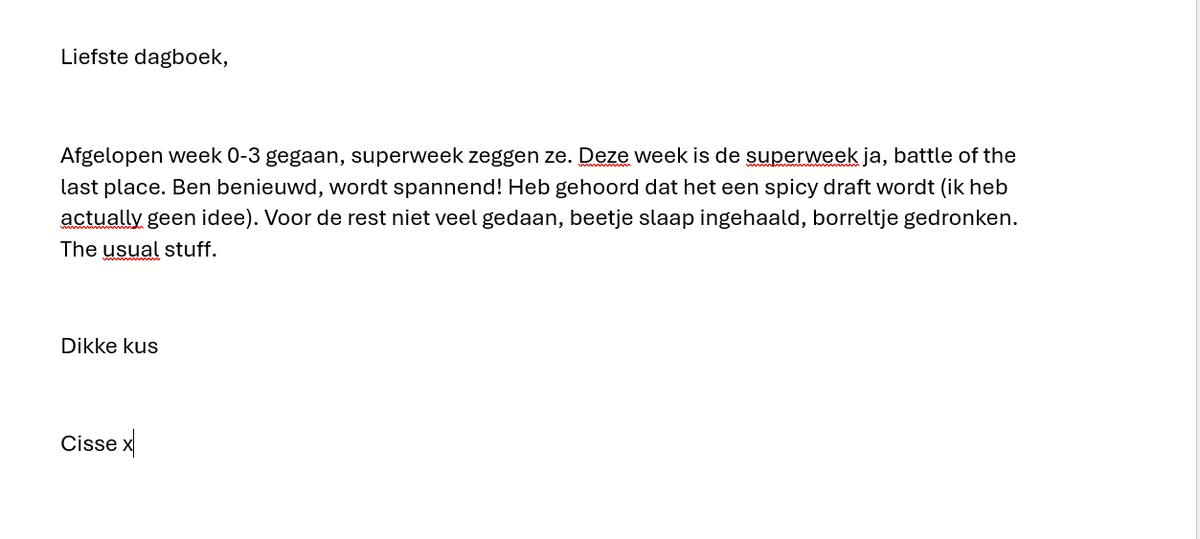 Het dagboek van Cisse
#ESLOL