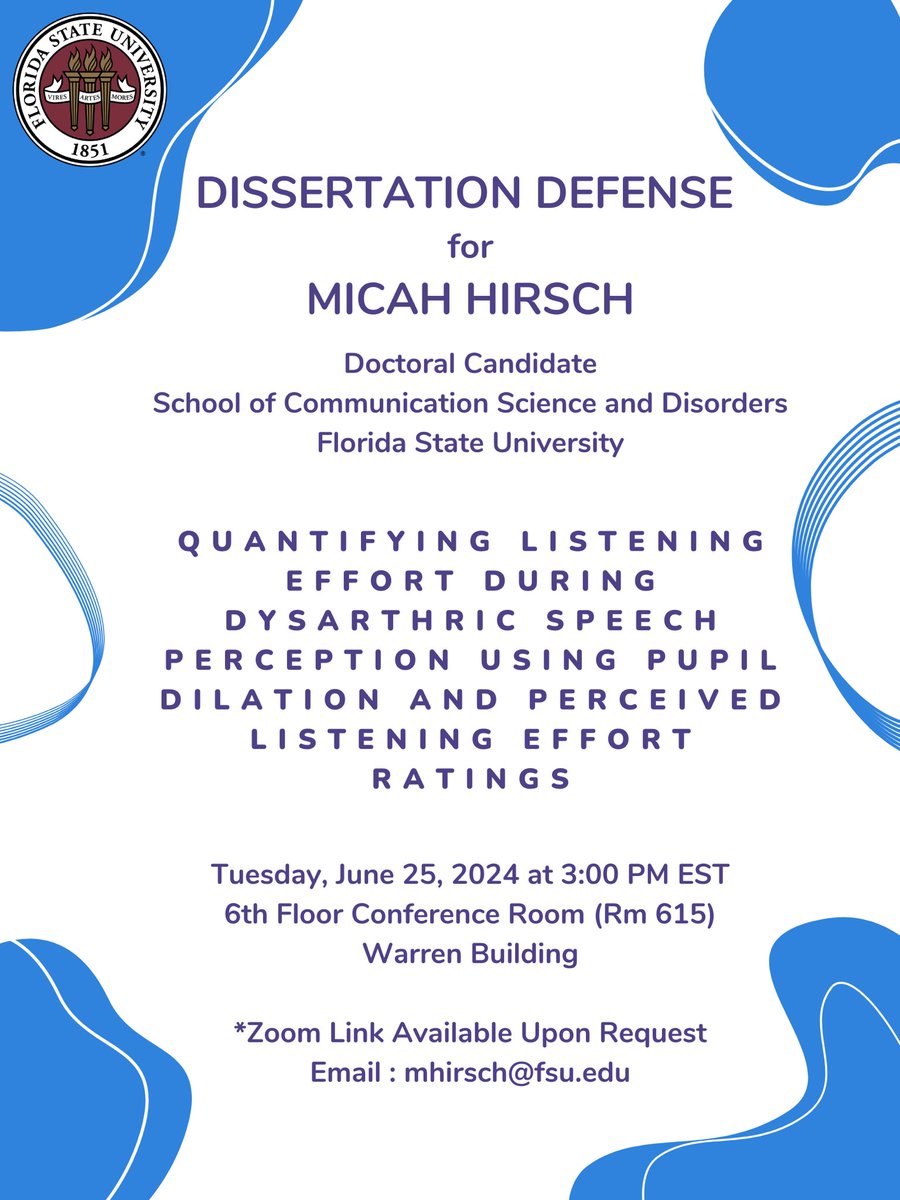 I’m so excited to announce that I’ll be defending my dissertation in two weeks!

Date: Tuesday, June 25th
Time: 3 PM EST

If you are interested in attending, please DM me for the Zoom link.