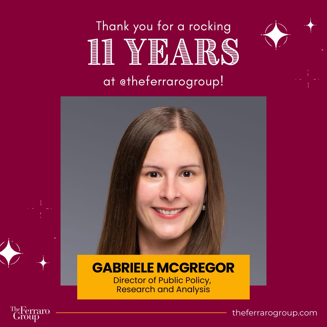 TheFerraroGroup's tweet image. Happy Work Anniversary to Gabriele, Hannah, and Jill! Thank you for your hard work.