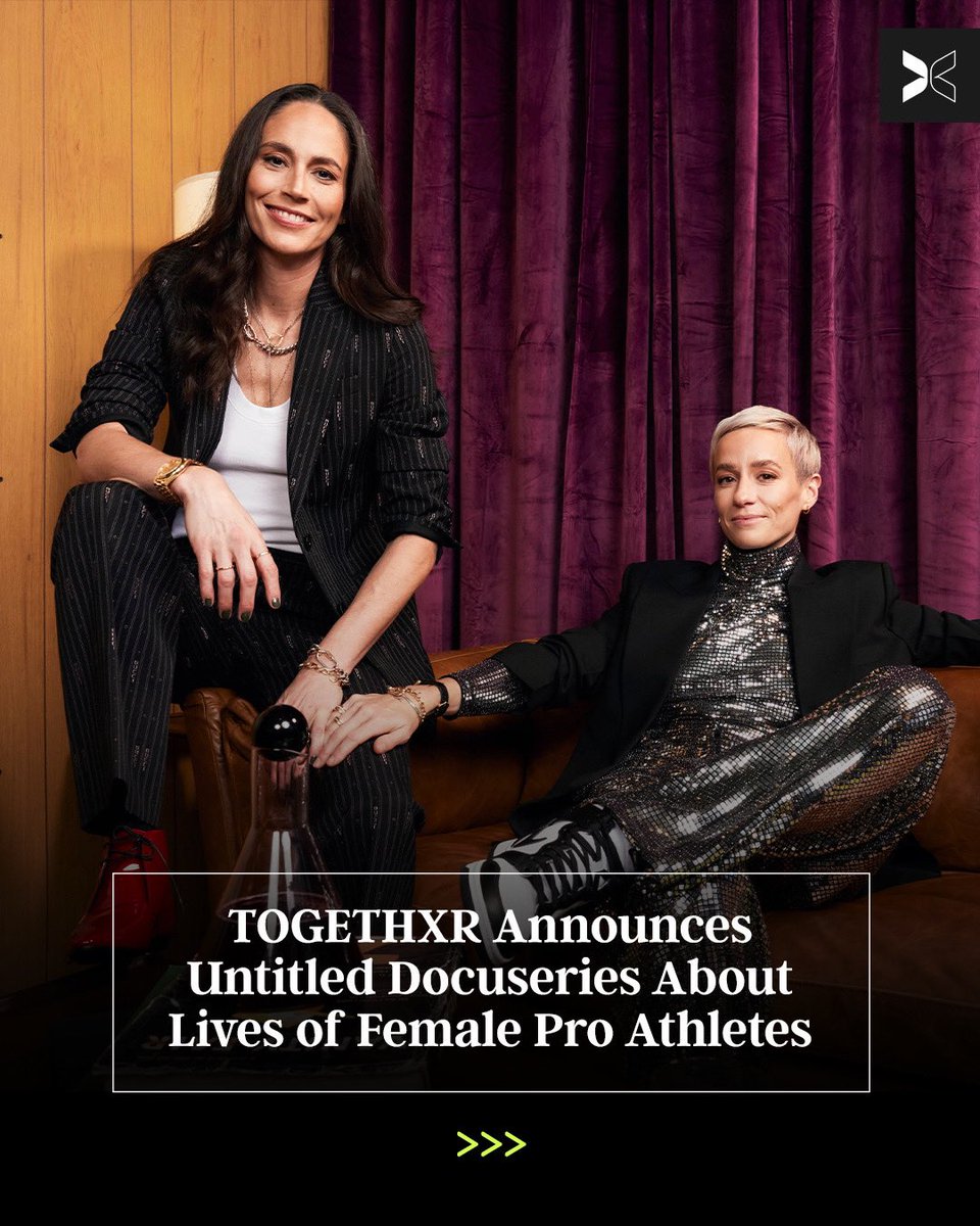 togethxr's tweet photo. We have some BIG news!

We’ve partnered with @BunimMurray for an exciting new project. Executive produced by @S10Bird and @mPinoe, this docuseries will take you behind the scenes and into the wins, losses, and love of world class athletes.

📰 https://t.co/gxQx3Is0zY https://t.co/3HwF8JEdlx