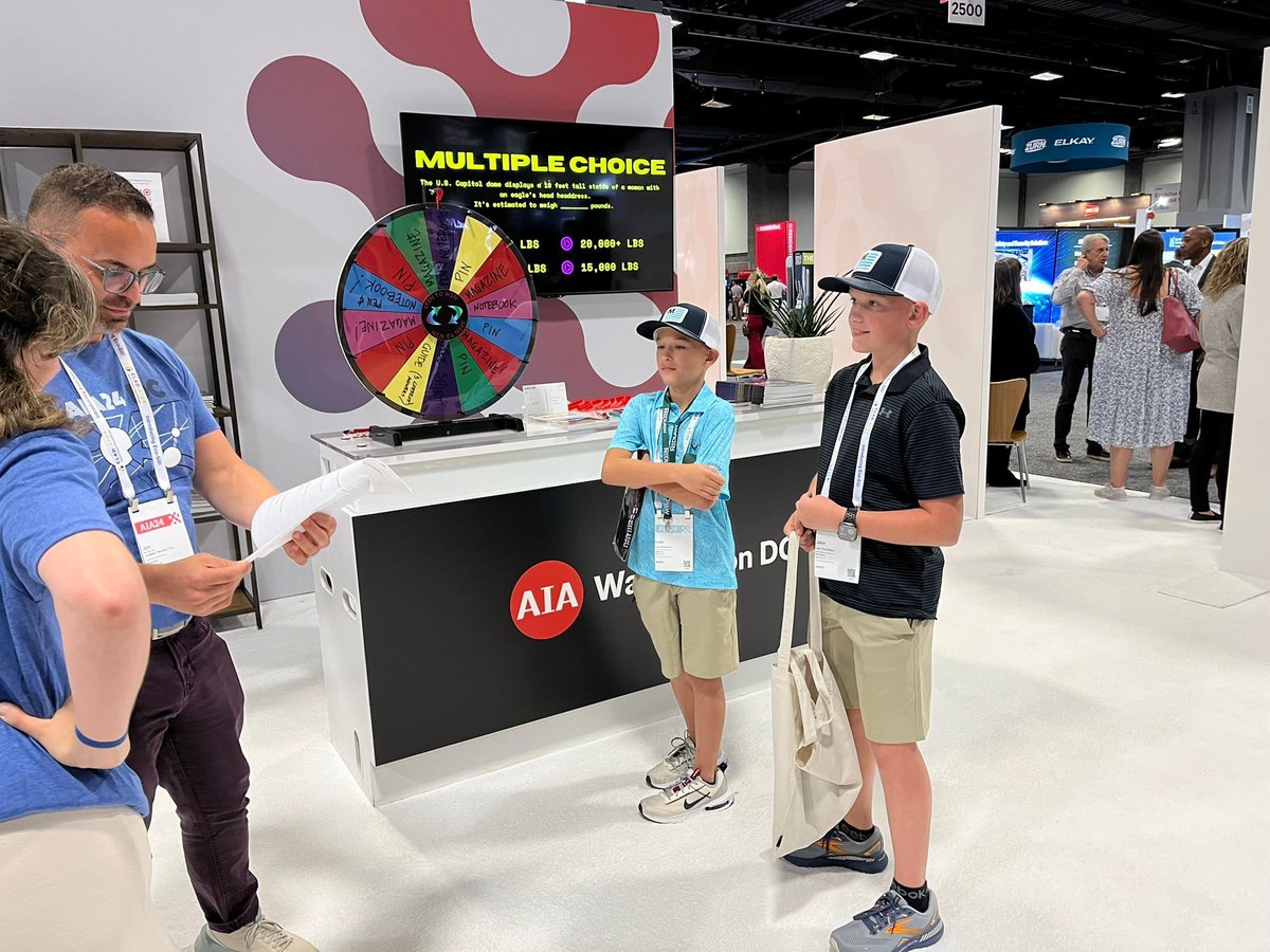 Thanks to everyone who helped out at #AIA24!  14,000 attended the conference and we did our Chapter proud!  Great kids programming, an AEC Cares project and many many tours.  Thanks to all of you who participated.