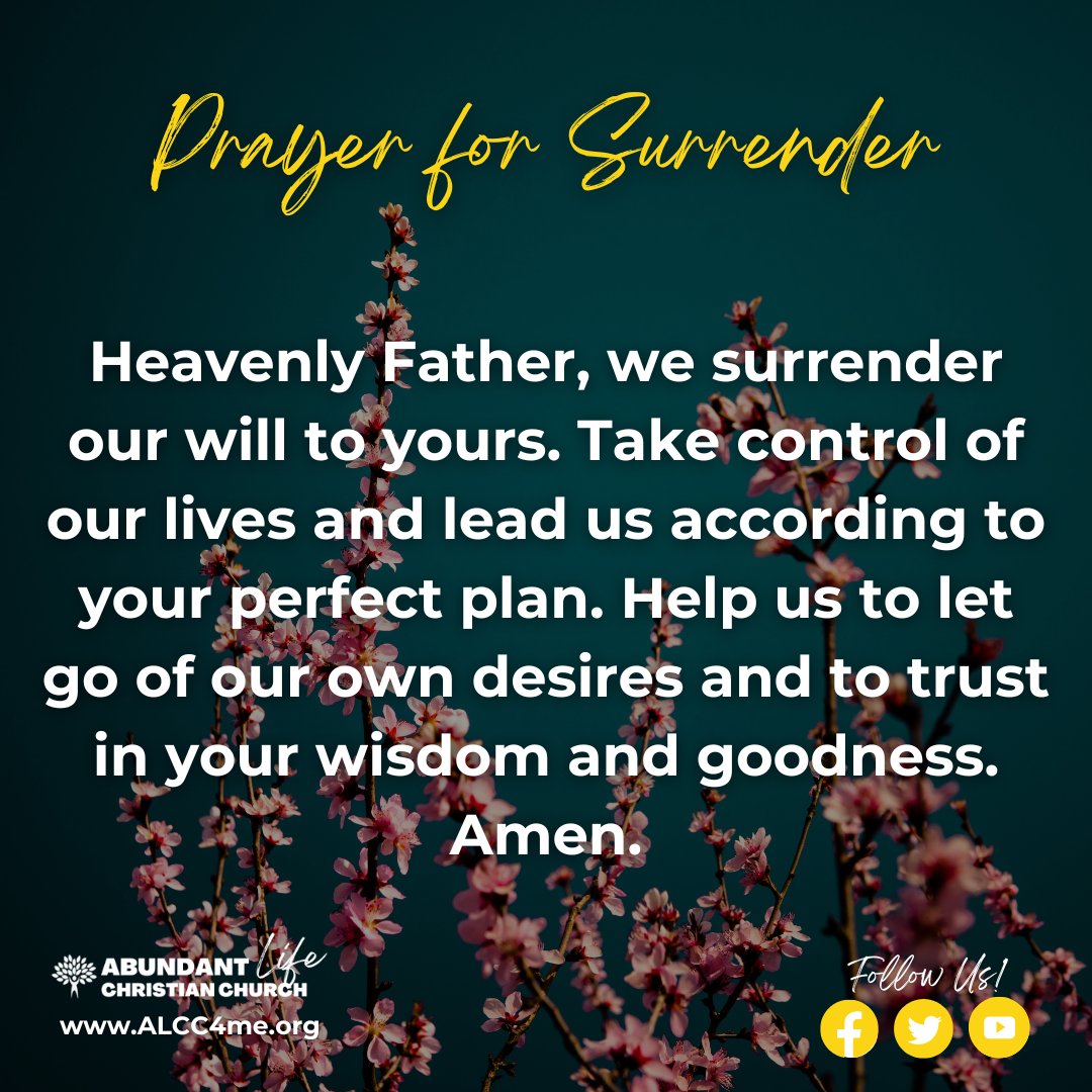 alcc4me's tweet image. #Prayer #Surrender #PerfectPlan